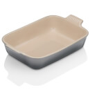 Le Creuset Stoneware Medium Heritage Rectangular Roasting Dish 26cm - Flint