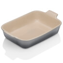 Le Creuset Stoneware Large Heritage Rectangular Roasting Dish 32cm - Flint
