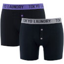 Tokyo Laundry Men's Handley 2 Pack Boxers - Purple Opulence/Mid Grey Marl