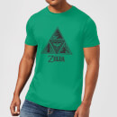 Nintendo The Legend Of Zelda Triforce Men's Green T-Shirt