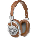 Master and Dynamic MH40 Over Ear Headphones - Silver/Brown