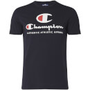 Champion Men's Large Logo T-Shirt - Navy