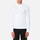 Polo Ralph Lauren Men's Slim Fit Basic Mesh Long Sleeve Polo Shirt - White
