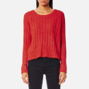 Samsoe & Samsoe Women's Nor On Short Ribbed Jumper - High Red Melange