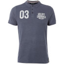 Polo Homme Truman Crosshatch - Bleu Chiné