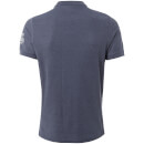 Polo Homme Truman Crosshatch - Bleu Chiné