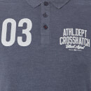 Polo Homme Truman Crosshatch - Bleu Chiné