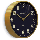 Newgate Master Edwards Wall Clock - Radial Brass