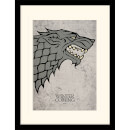 Game of Thrones Stark Mounted 30 x 40cm Print