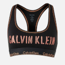 Calvin Klein Women's Unlined Bralette - Black/Rose Gold