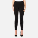 MICHAEL MICHAEL KORS Women's Ankle Laced Skinny Pants - Black