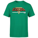 Nintendo The Legend Of Zelda Retro Logo Men's Green T-Shirt