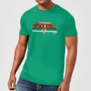 Nintendo The Legend Of Zelda Retro Logo Men's Green T-Shirt