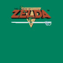 Nintendo The Legend Of Zelda Retro Logo Men's Green T-Shirt