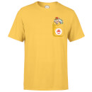 Nintendo Super Mario Bowser Pocket Men's Yellow T-Shirt