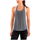 Skins Activewear Women's Remote T-Bar Tank Top - Black Marle