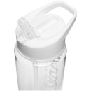 Bouteille d'eau avec paille intégrée - Blanche