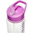 Bouteille d'eau avec paille intégrée - Violette
