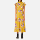 Coach Women's Daisy Print Pieced Raglan Dress - Mustard