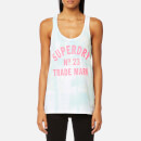 Superdry Women's Beach Club Photographic Vest - Optic/Fluro Mint