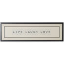Vintage Playing Cards Live Laugh Love Framed Wall Art
