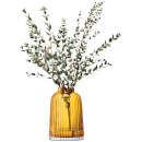 LSA Pleat Vase - 20cm - Amber