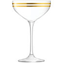 LSA Deco Champagne Saucers - 235ml (Set of 8)