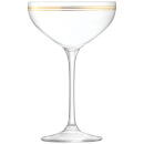 LSA Deco Champagne Saucers - 235ml (Set of 8)