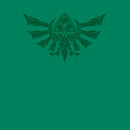 Nintendo The Legend Of Zelda Tribal Hyrule Crest Men's Green T-Shirt