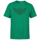 Nintendo The Legend Of Zelda Tribal Hyrule Crest Men's Green T-Shirt