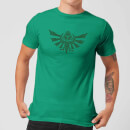 Nintendo The Legend Of Zelda Tribal Hyrule Crest Men's Green T-Shirt