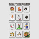 Nintendo Super Mario Know Your Enemies Men's T-Shirt - Grey