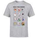 Nintendo Super Mario Know Your Enemies Men's T-Shirt - Grey