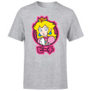 Nintendo Super Mario Peach Kanji Men's T-Shirt - Grey