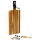 Gentlemen's Hardware Cheese Board and Knife Set with Wine Opener