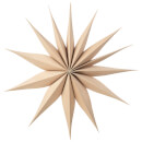 Broste Copenhagen Wooden Star Decoration Venok Medium - Natural