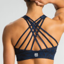 Crossback Crop Top Bra - Tropical Print