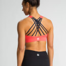 Crossback Crop Top Bra - Coral