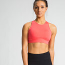 Crossback Crop Top Bra - Coral