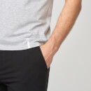 Luxe Classic V-Neck T-Shirt - Grey Marl - S - Grey Marl