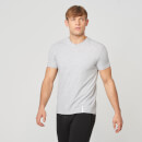 Luxe Classic V-Neck T-Shirt - Grey Marl - S - Grey Marl