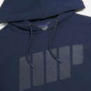Felpa con cappuccio con logo - S - Blu Navy