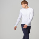 Luxe Classic Long Sleeve Crew - XXL - Weiß