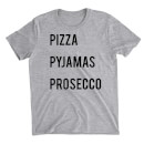 Pizza Pyjamas Prosecco Grey T-Shirt