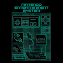 Nintendo NES Controller Blueprint T-Shirt - Black