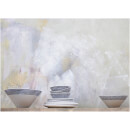 Nkuku Indigo Drop Serving Bowl - Cream and Indigo