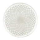 Nkuku Avani Etched Placemat - Antique Silver - Spiral