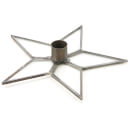 Nkuku Natema Star Candlestick - Antique Zinc