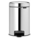Brabantia New Icon 3 Litre Pedal Bin - Brilliant Steel