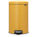 Brabantia New Icon 20 Litre Pedal Bin - Mineral Mustard Yellow